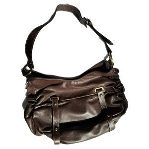 Nuovedive Genuine Leather Shoulder Bag in Brown